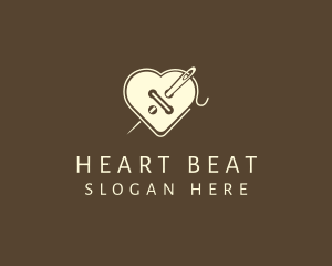 Heart Button Tailoring logo design