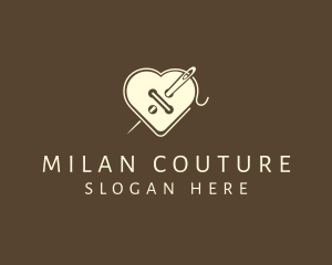 Heart Button Tailoring logo design