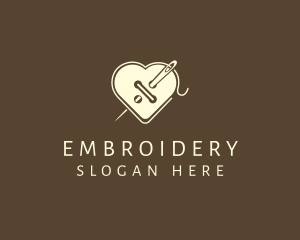 Heart Button Tailoring logo design