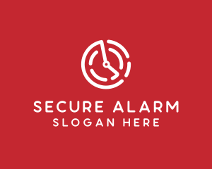 Alarm - Tech Timer Clock logo design