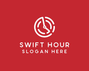 Hour - Tech Timer Clock logo design