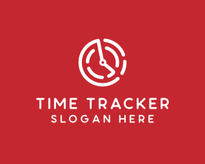 Tech Timer Clock logo design