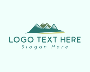 Green - Green Mountain Scenery logo design