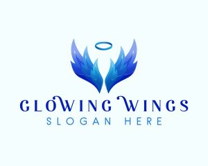 Guardian Angel Wings logo design