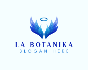 Winged - Guardian Angel Wings logo design