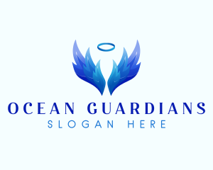 Guardian Angel Wings logo design