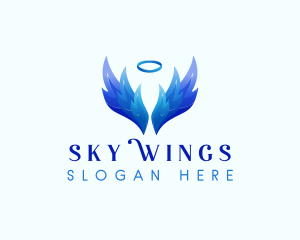 Guardian Angel Wings logo design