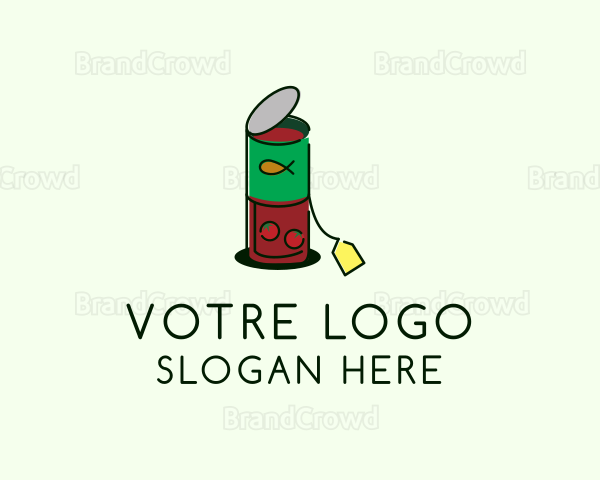 Food Can Price Tag Logo