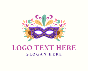 Festivity - Mask Festival Carnival logo design