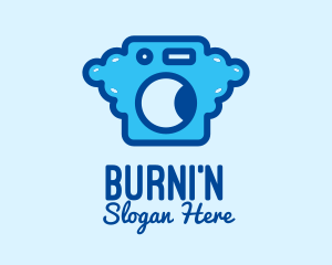 Bubble Laundromat Clothes Wash logo design