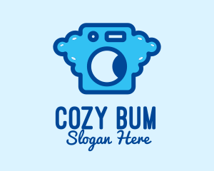 Bubble Laundromat Clothes Wash logo design