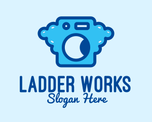 Bubble Laundromat Clothes Wash logo design