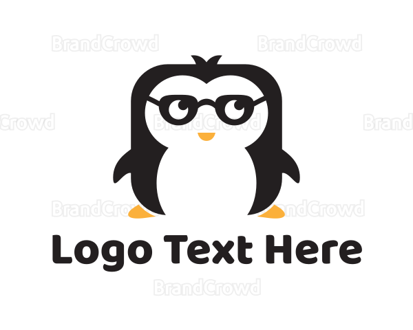 Nerd Geek Penguin Logo