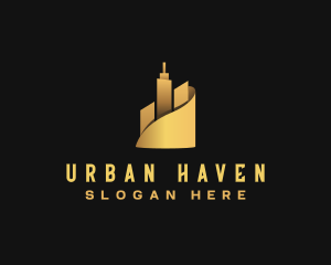 Premium Skyscraper Building logo design