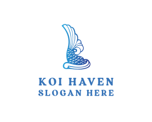 Koi - Royal Koi Fish logo design