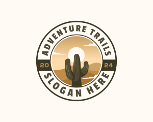 Western Cactus Desert logo design