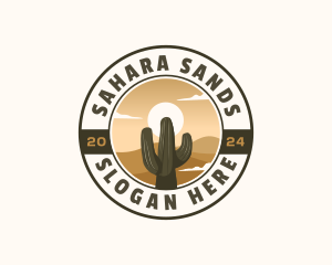 Sahara - Western Cactus Desert logo design