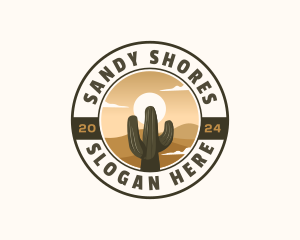 Dunes - Western Cactus Desert logo design