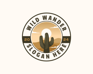 Western Cactus Desert logo design