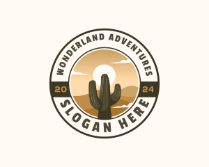 Western Cactus Desert logo design