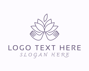 Violet - Lotus Spa Therapy logo design