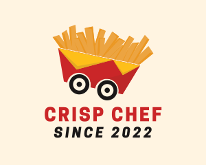 French Fries Food Cart logo design