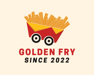 French Fries Food Cart logo design