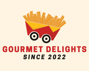 French Fries Food Cart logo design