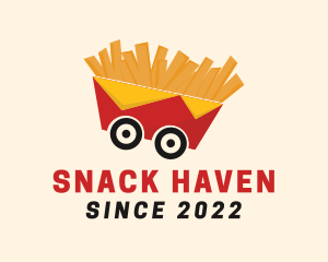 French Fries Food Cart logo design