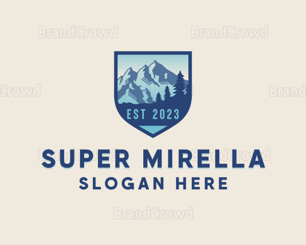 Mountain Hiking Adventure Logo