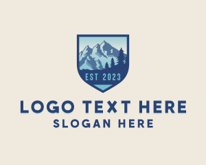 Mountain Hiking Adventure Logo