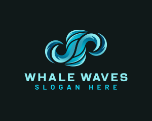 Ocean Water Wave logo design