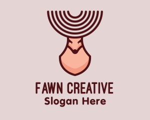 Fawn - Moose Deer Animal logo design