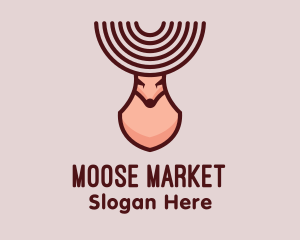 Moose - Moose Deer Animal logo design