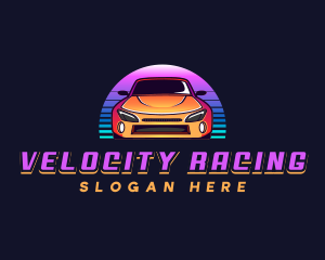 Car Racing Automobile logo design