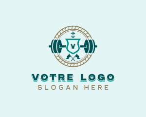 Workout Weightlifting Gym Logo
