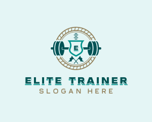 Workout Weightlifting Gym logo design