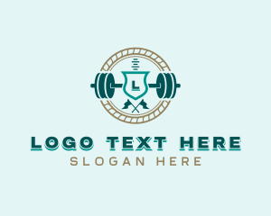 Workout Weightlifting Gym Logo