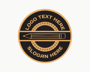 Highschool - Academic Pencil Writer logo design