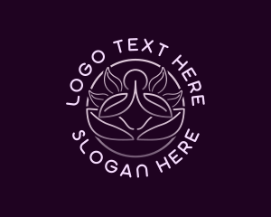 Yoga Leaf Meditation Logo