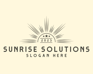 Dawn - Sun Ray Summer logo design