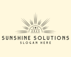 Sunlight - Sun Ray Summer logo design