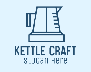 Kettle - Minimalist Kitchen Kettle logo design