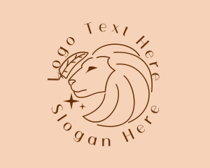 Fortune Teller - Horoscope Lion Star logo design