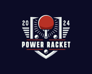 Racket - Table Tennis Racket logo design