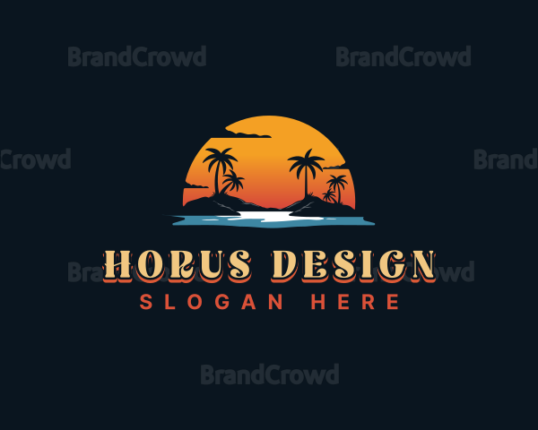 Sunset Island Beach Logo