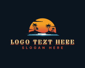 Sunset Island Beach Logo