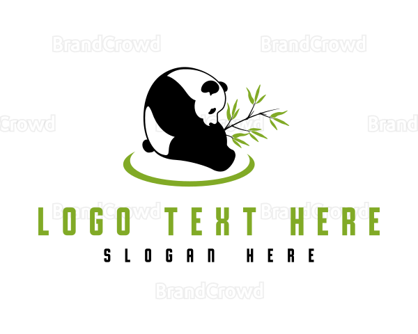 Bamboo Leaf Panda Logo