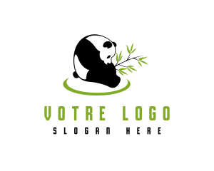 Bamboo Leaf Panda Logo