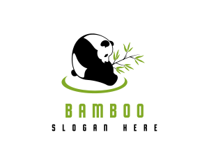 Bamboo Leaf Panda logo design